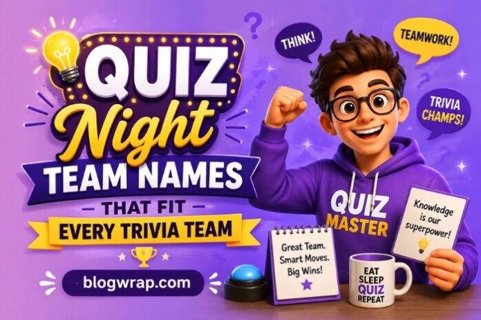 Quiz Night Team Names