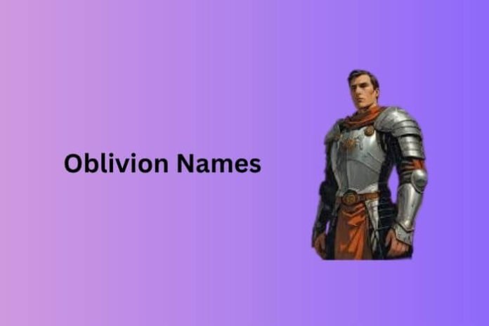 Oblivion Names